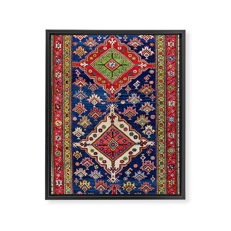 Azerbaijan Northwest Persian Long Rug Print Framed Canvas Print Gallery Image 3