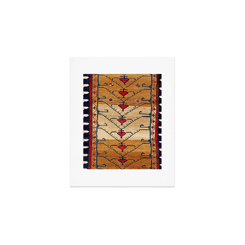 Azerbaijani Northwest Persian Carpet Print Art Print Gallery Image 1