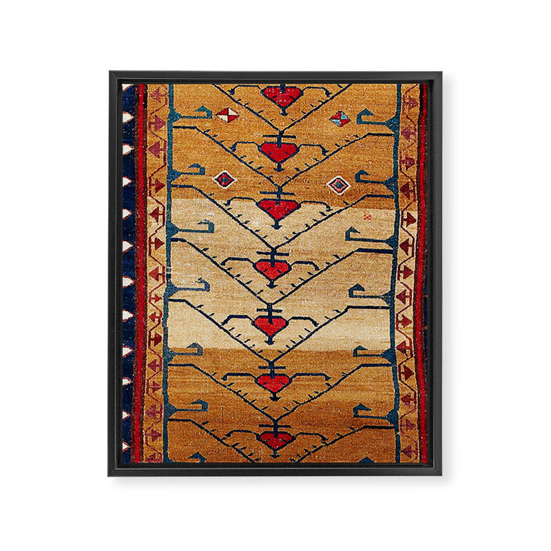 Azerbaijani Northwest Persian Carpet Print Framed Canvas Print Gallery Image 3