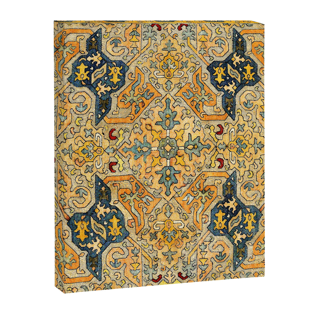 Azerbaijani Southeast Caucasus 18th Century Silk Embroidery Print Canvas Print Gallery Image 3