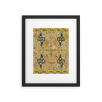 Azerbaijani Southeast Caucasus 18th Century Silk Embroidery Print Framed Art Print Gallery Image 6