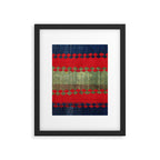 Azeri Shadda  Azerbaijan South Caucasus Plainweave Print Framed Art Print Gallery Image 4