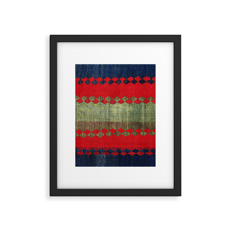 Azeri Shadda  Azerbaijan South Caucasus Plainweave Print Framed Art Print Gallery Image 4