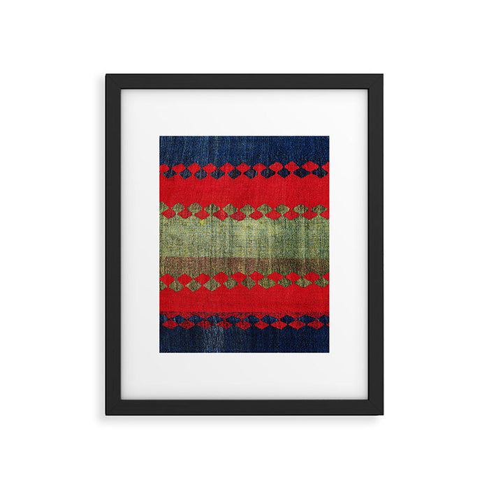 Azeri Shadda  Azerbaijan South Caucasus Plainweave Print Framed Art Print Gallery Image 1