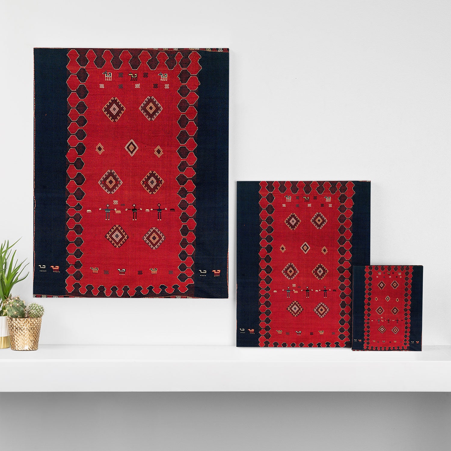 Azeri South Caucasus Azerbaijan Flatwoven Cover Canvas Print Gallery Image 3