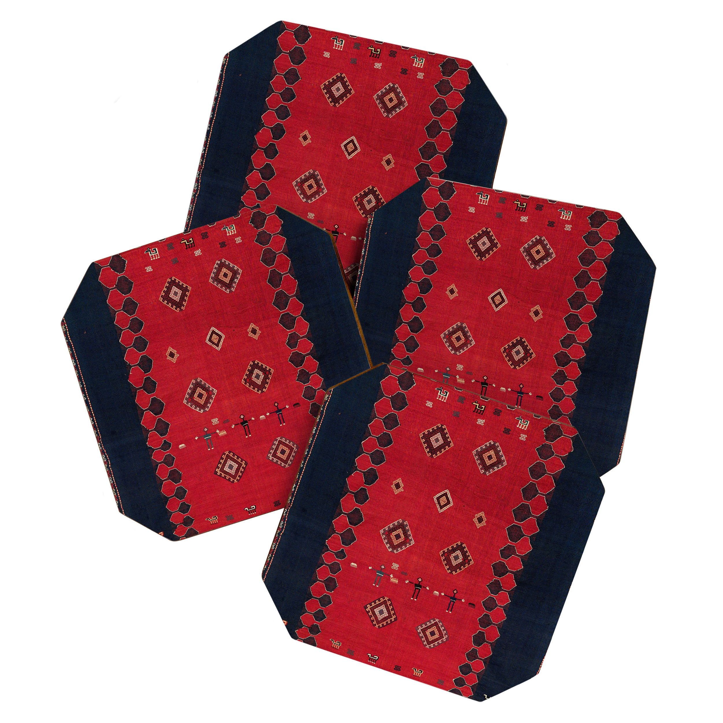 Azeri South Caucasus Azerbaijan Flatwoven Cover Coaster Gallery Image 1