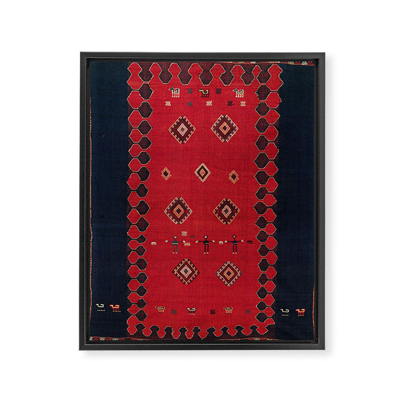 Azeri South Caucasus Azerbaijan Flatwoven Cover Framed Canvas Print Gallery Image 3