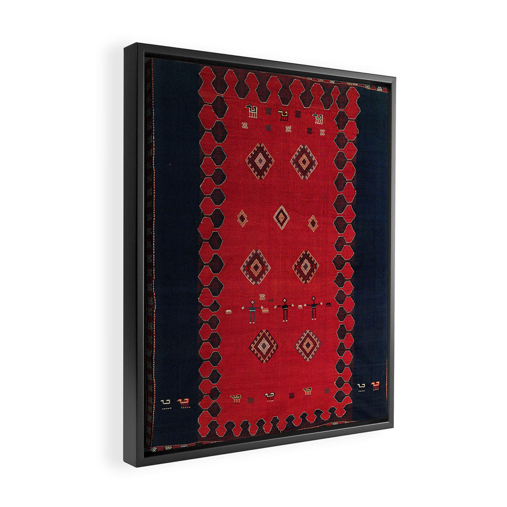 Azeri South Caucasus Azerbaijan Flatwoven Cover Framed Canvas Print Gallery Image 2