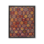 Azeri Zili Azerbaijan South Causasus Antique Rug Print Framed Canvas Print Gallery Image 3