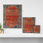 Bakhshaish Azerbaijan Northwest Persian Carpet Print Canvas Print Gallery Image 3