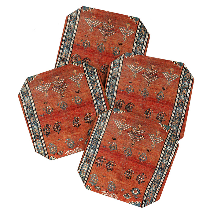 Bakhshaish Azerbaijan Northwest Persian Carpet Print Coaster Gallery Image 1