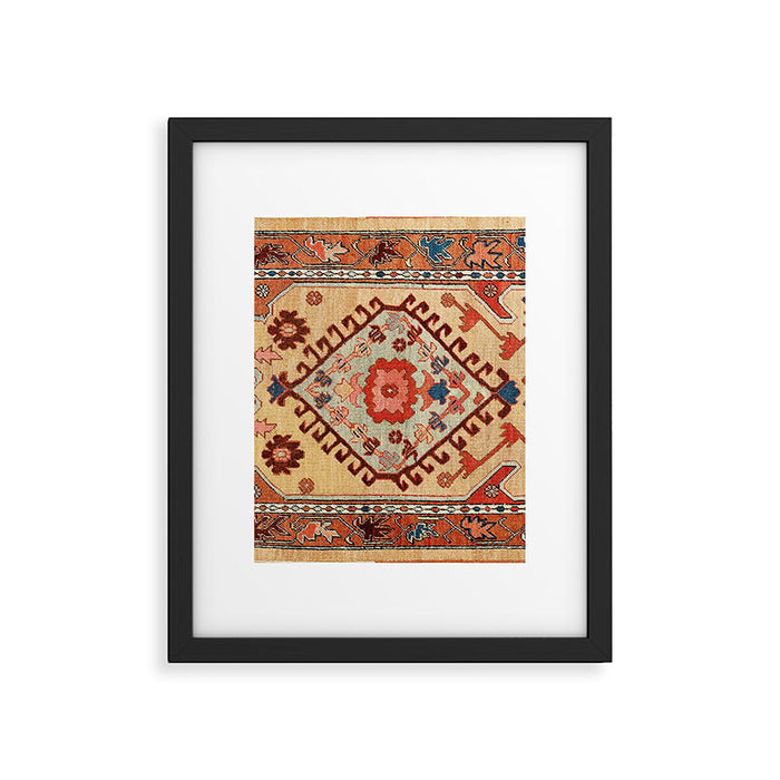 Bakhshaish Azerbaijan Northwest Persian Long Rug Print Framed Art Print Gallery Image 1