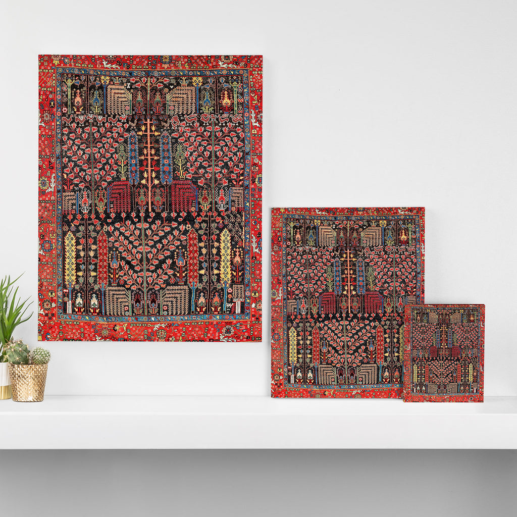 Bakhshaish Azerbaijan Northwest Persian Rug Print Canvas Print Gallery Image 3
