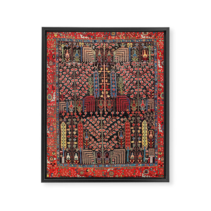 Bakhshaish Azerbaijan Northwest Persian Rug Print Framed Canvas Print Gallery Image 1