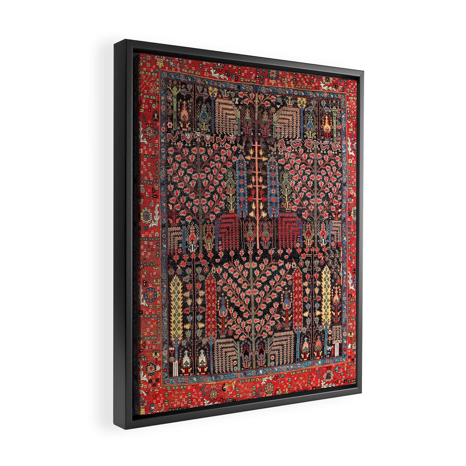Bakhshaish Azerbaijan Northwest Persian Rug Print Framed Canvas Print Gallery Image 2