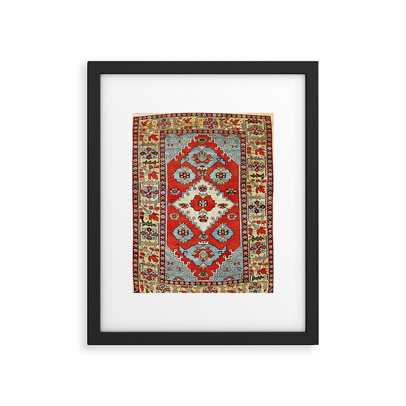 Bakhshaish Azerbaijan Northwest Persian Rug Print Framed Art Print Gallery Image 4