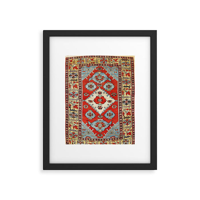 Bakhshaish Azerbaijan Northwest Persian Rug Print Framed Art Print Gallery Image 1