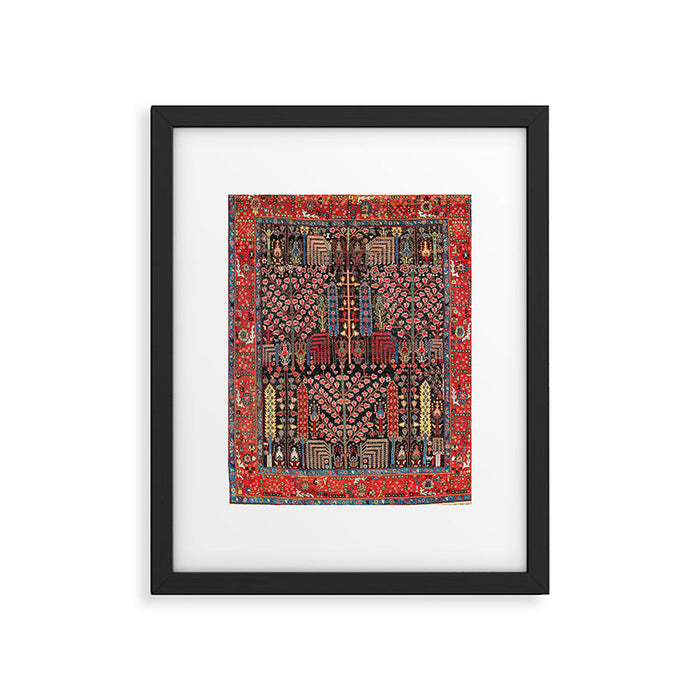 Bakhshaish Azerbaijan Northwest Persian Rug Print Framed Art Print Gallery Image 1