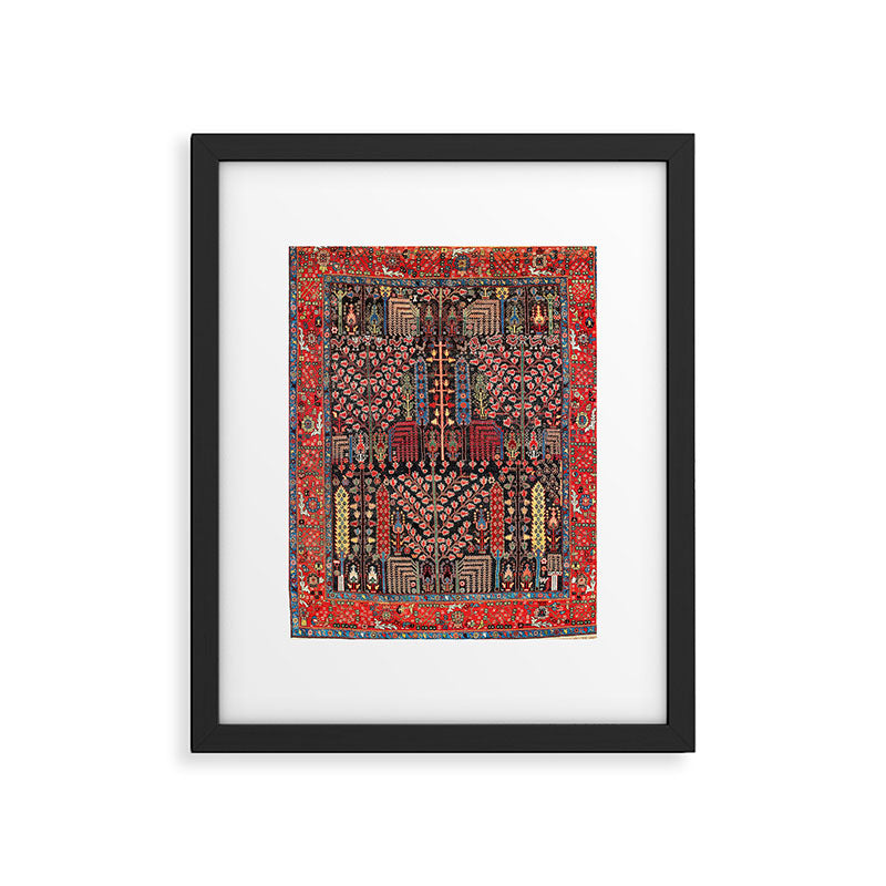 Bakhshaish Azerbaijan Northwest Persian Rug Print Framed Art Print Gallery Image 4
