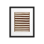 Bakhtiari  Antique Chahar Mahal Persian Kilim Print Framed Art Print Gallery Image 5