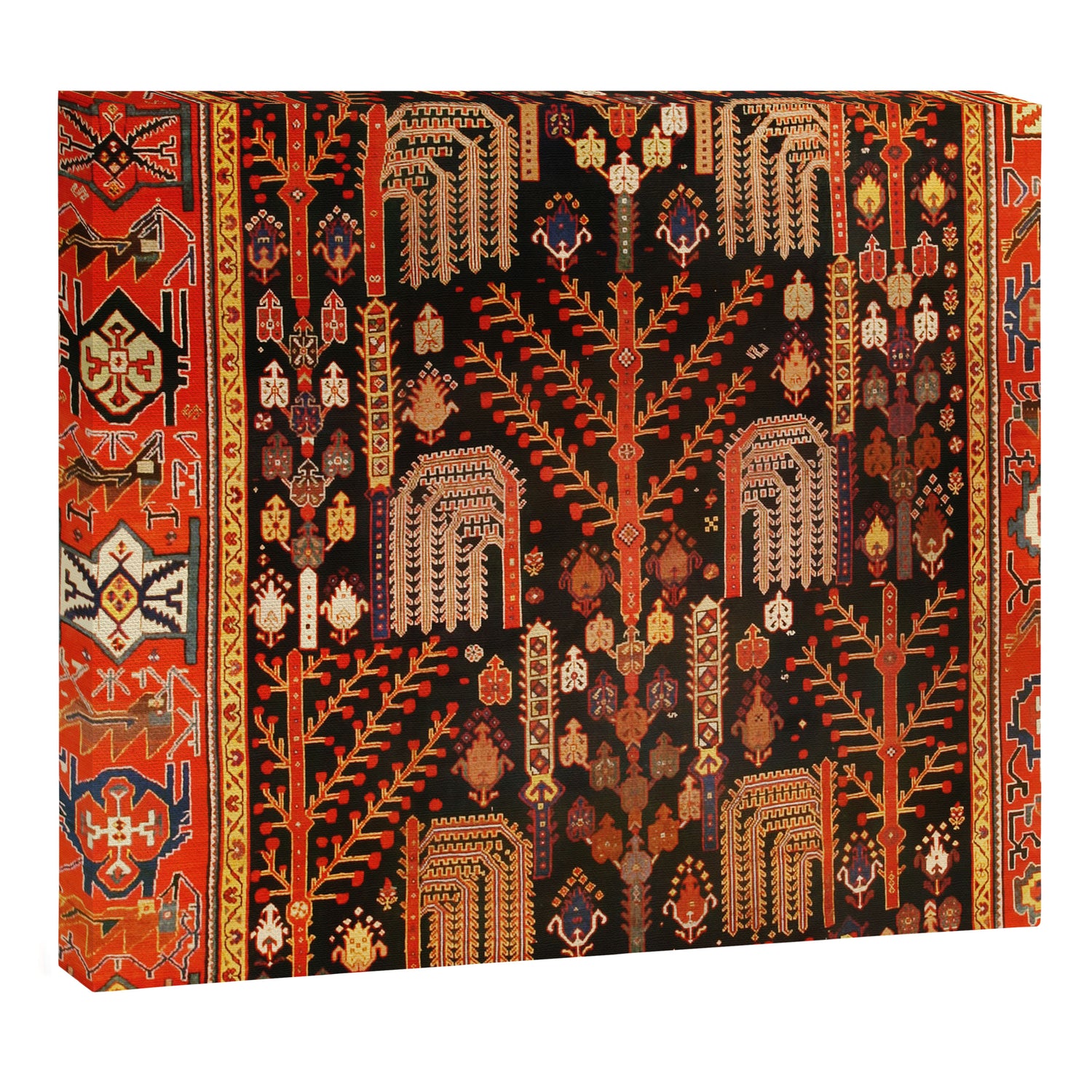 Bakhtiari Antique Persian Rug Print Canvas Print Gallery Image 3