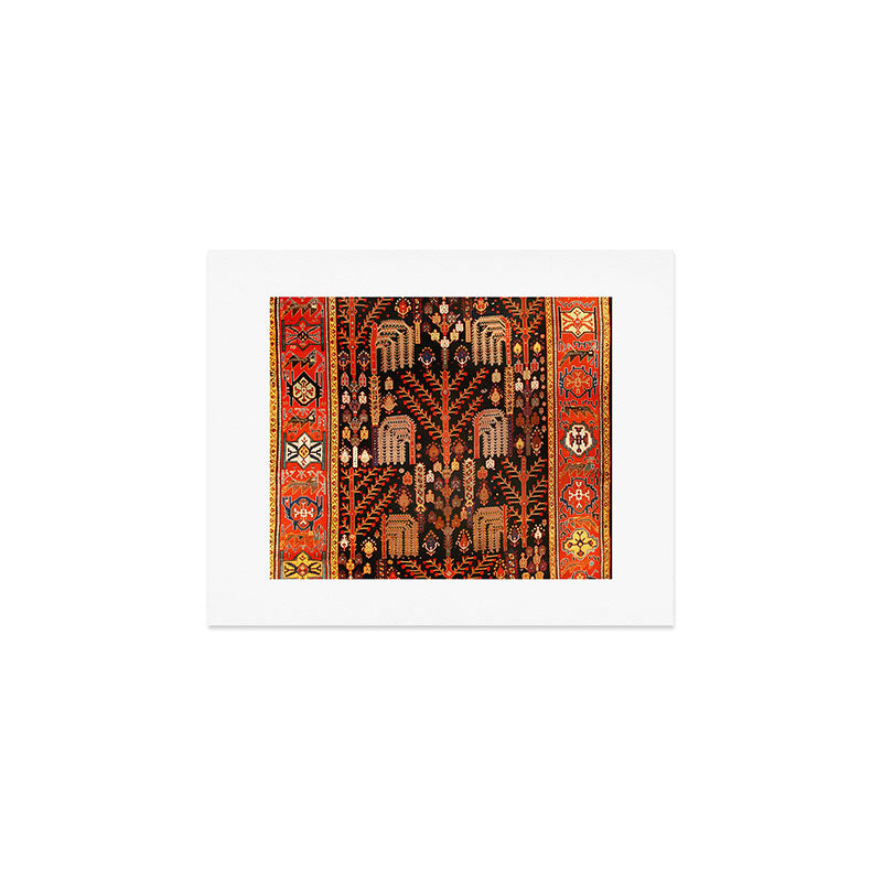 Bakhtiari Antique Persian Rug Print Art Print Gallery Image 1