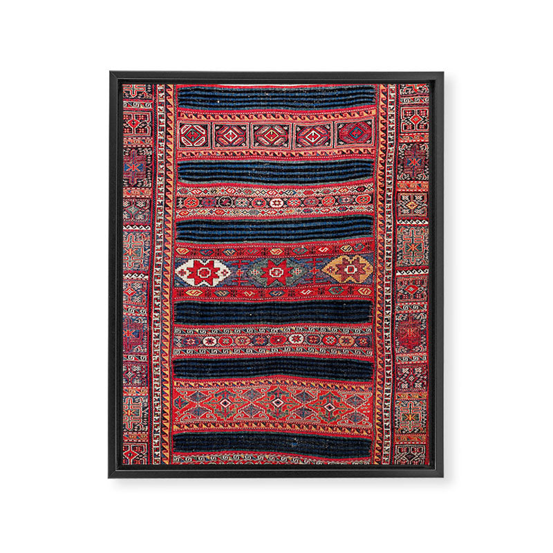 Bakhtiari Central Persian Flatweave Fragment Framed Canvas Print Gallery Image 3