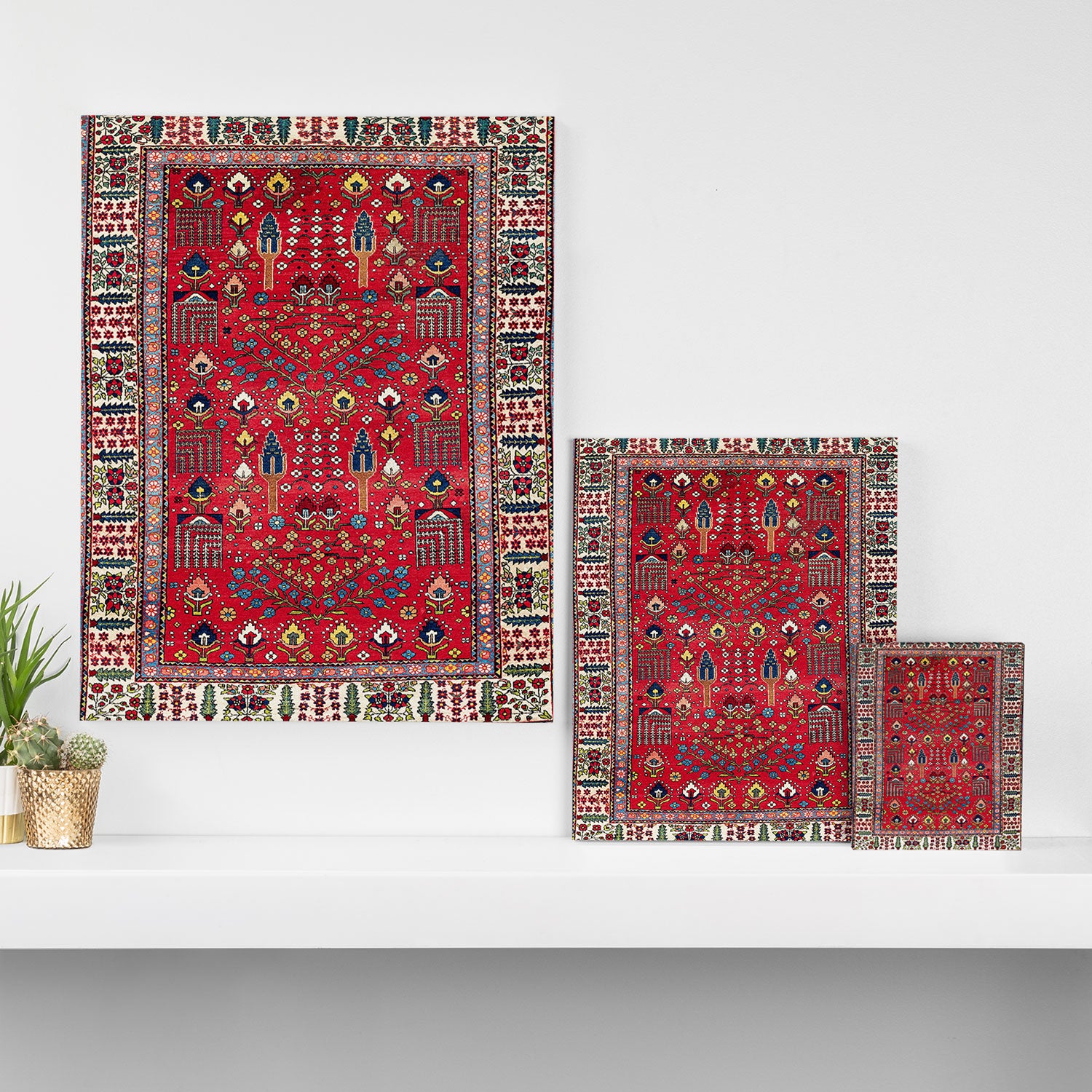 Bakhtiari Central Persian Garden Print Canvas Print Gallery Image 3