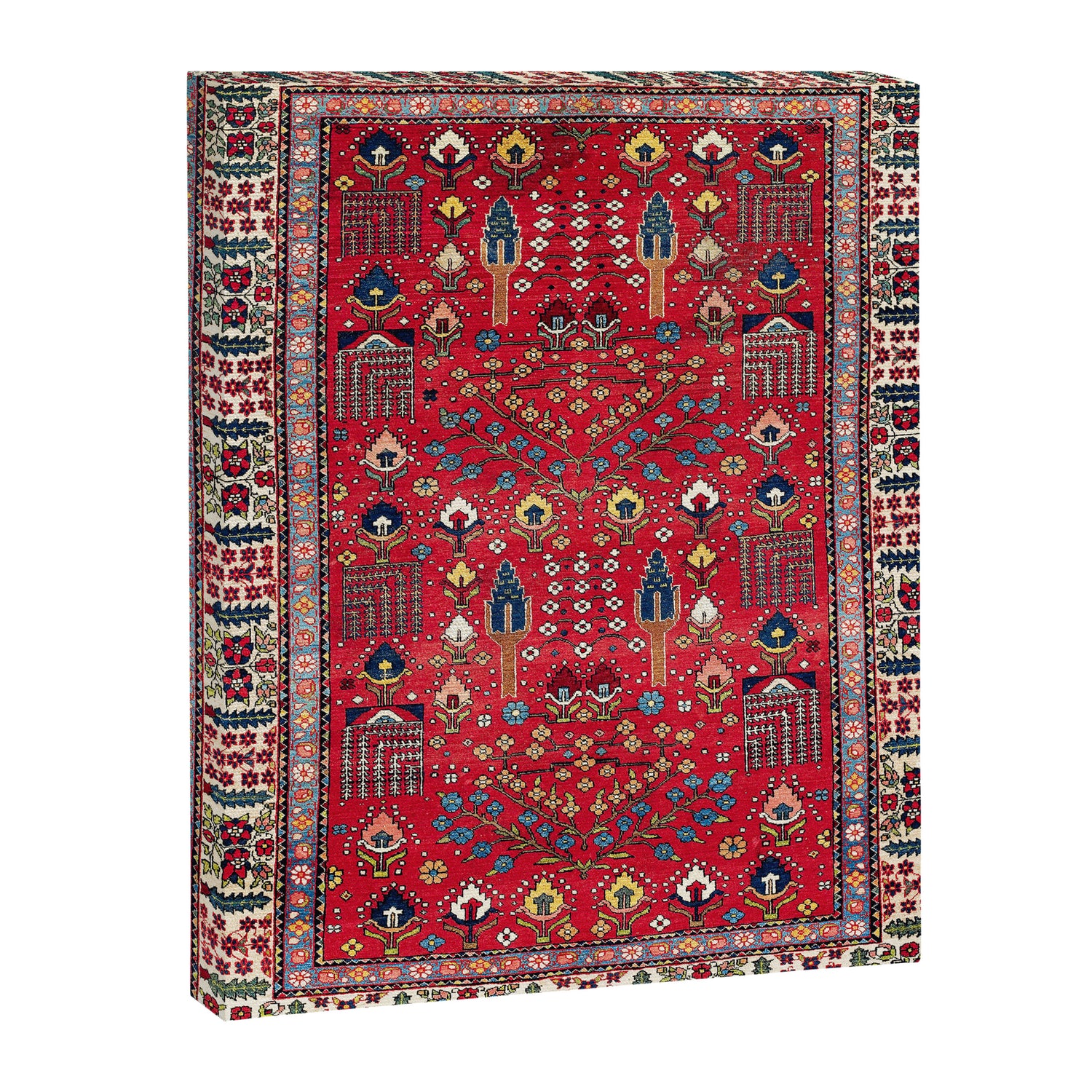 Bakhtiari Central Persian Garden Print Canvas Print Gallery Image 3