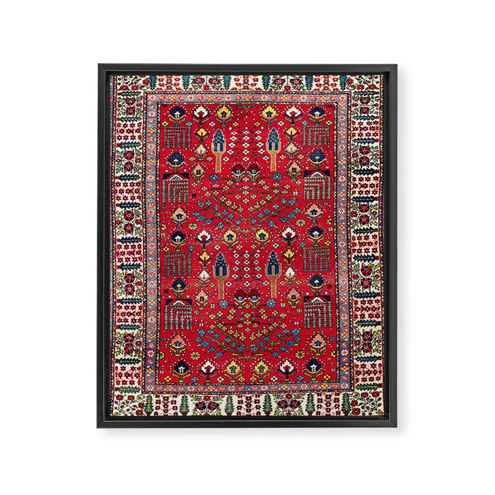 Bakhtiari Central Persian Garden Print Framed Canvas Print Gallery Image 1