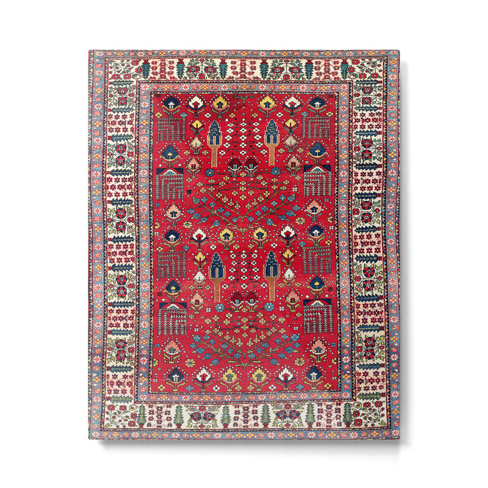Bakhtiari Central Persian Garden Print Metal Print Gallery Image 1