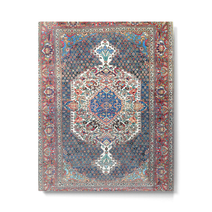 Bakhtiari Central Persian Rug Print Metal Print Gallery Image 1