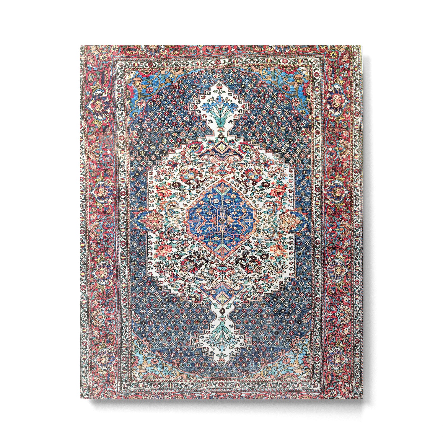 Bakhtiari Central Persian Rug Print Metal Print Gallery Image 4