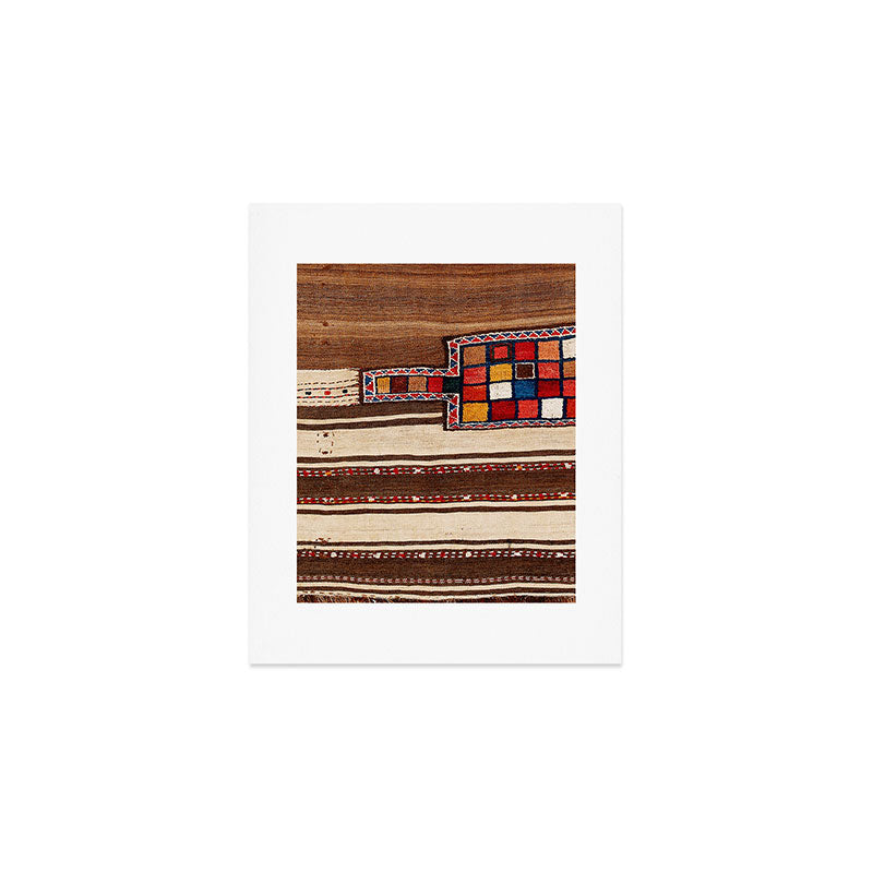 Bakhtiari Chahar Mahal  Northeast Persian Tasheh Print Art Print Gallery Image 1