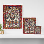Bakhtiari Khan Central Persian Carpet Print Canvas Print Gallery Image 3