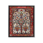 Bakhtiari Khan Central Persian Carpet Print Framed Canvas Print Gallery Image 3