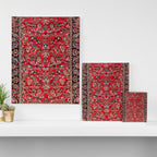 Bakhtiari Persian Floral Rug Print Canvas Print Gallery Image 3