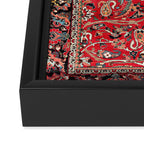 Bakhtiari Persian Floral Rug Print Framed Canvas Print Gallery Image 3