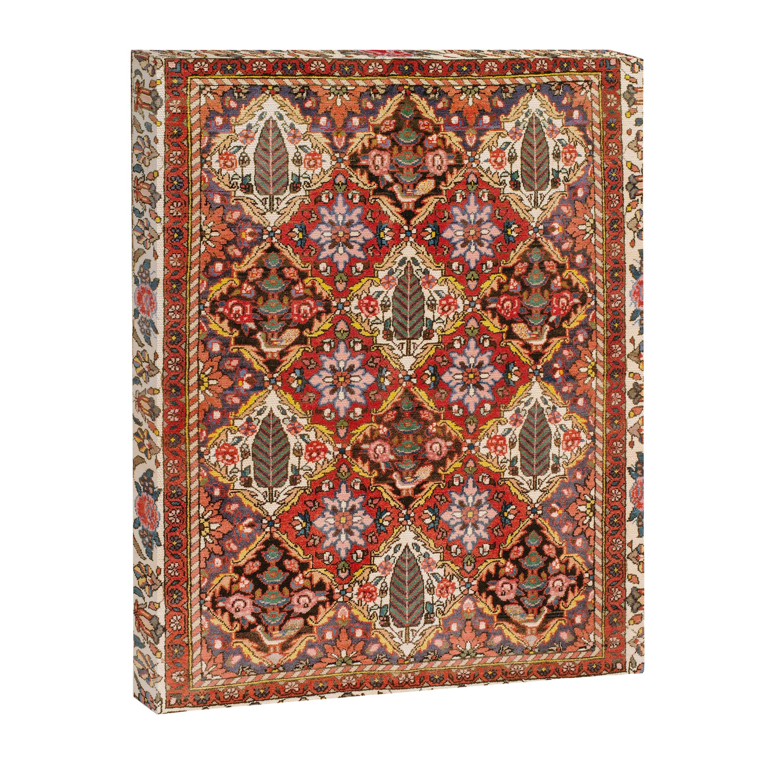 Bakhtiari Shalamzar Antique West Persian Rug Print Canvas Print Gallery Image 3