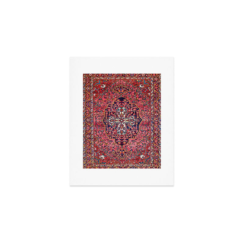 Bakhtiari West Central Persian Antique Rug Print Art Print Gallery Image 1