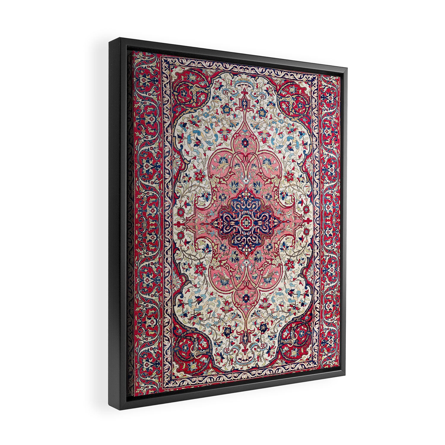 Bakhtiari West Central Persian Rug Print Framed Canvas Print Gallery Image 2