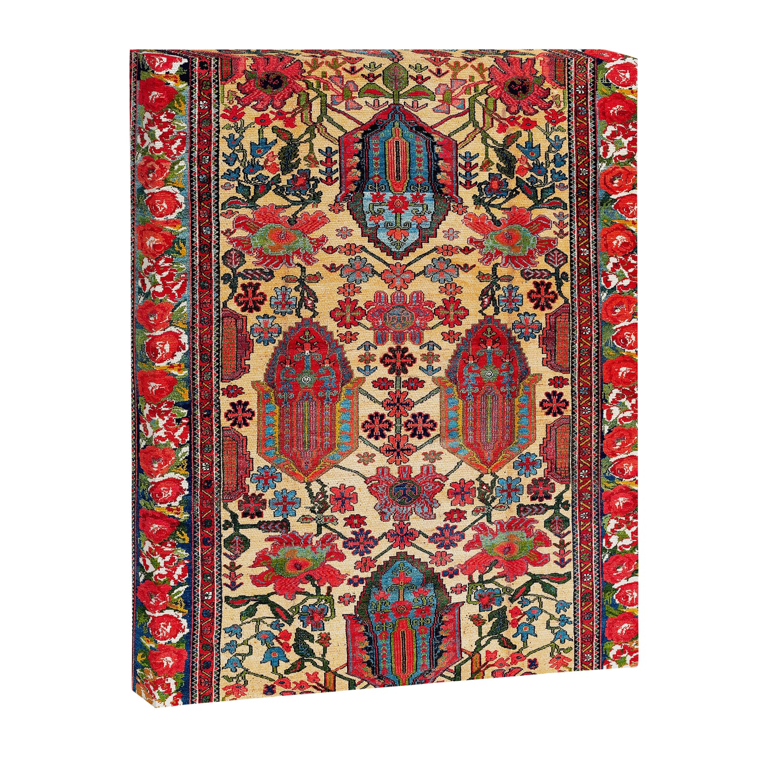Bakhtiari West Persian Carpet Print Canvas Print Gallery Image 3