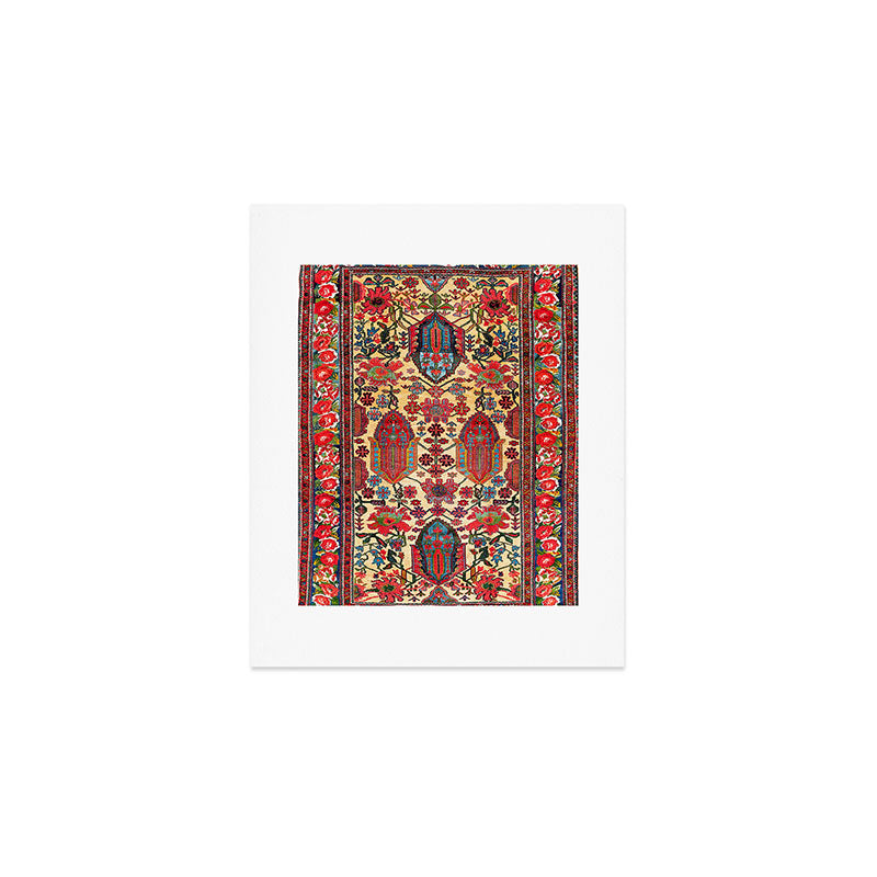 Bakhtiari West Persian Carpet Print Art Print Gallery Image 1