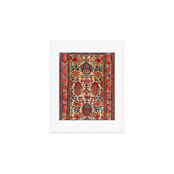 Bakhtiari West Persian Carpet Print Art Print Gallery Image 1