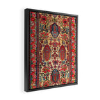 Bakhtiari West Persian Carpet Print Framed Canvas Print Gallery Image 2
