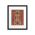 Bakhtiari West Persian Carpet Print Framed Art Print Gallery Image 4