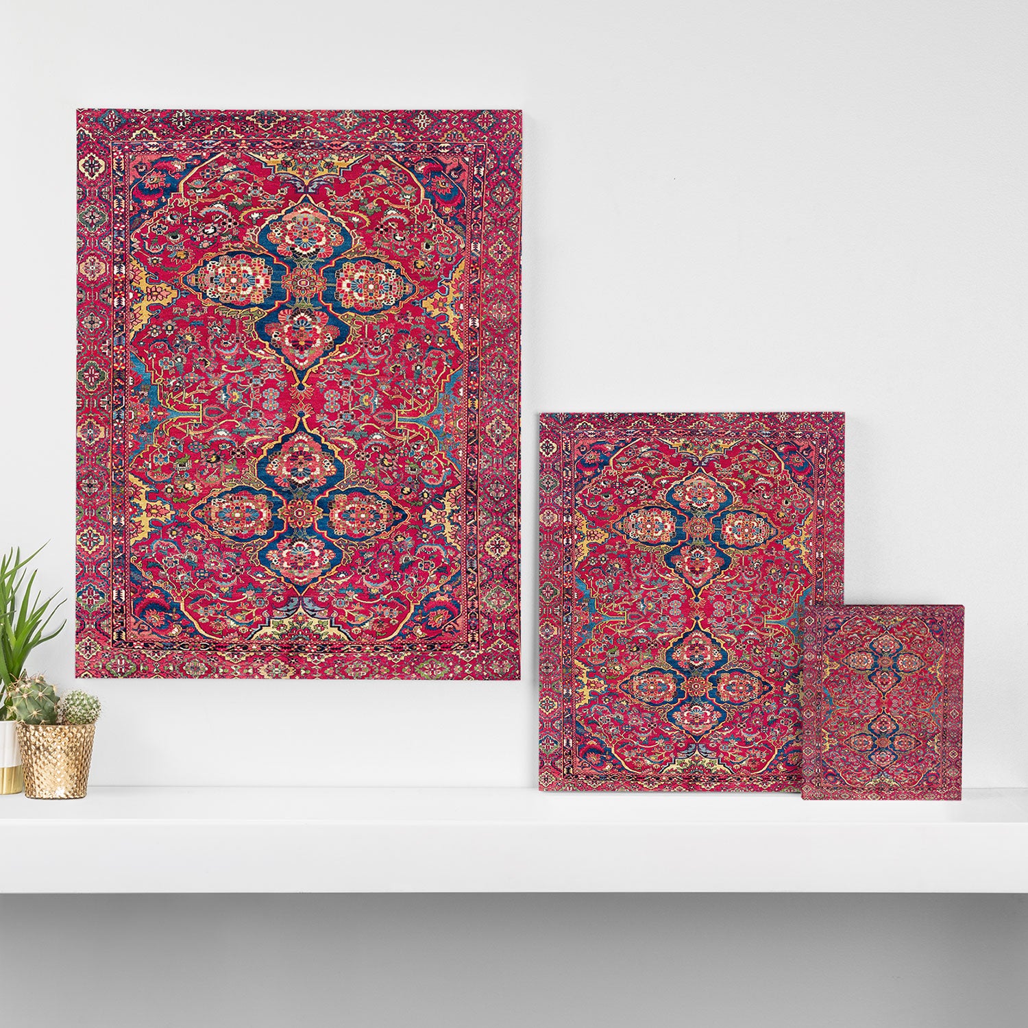 Bakhtiari West Persian Rug Print Canvas Print Gallery Image 3