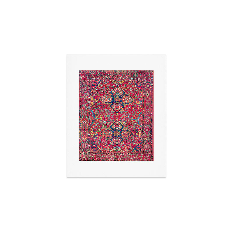 Bakhtiari West Persian Rug Print Art Print Gallery Image 1