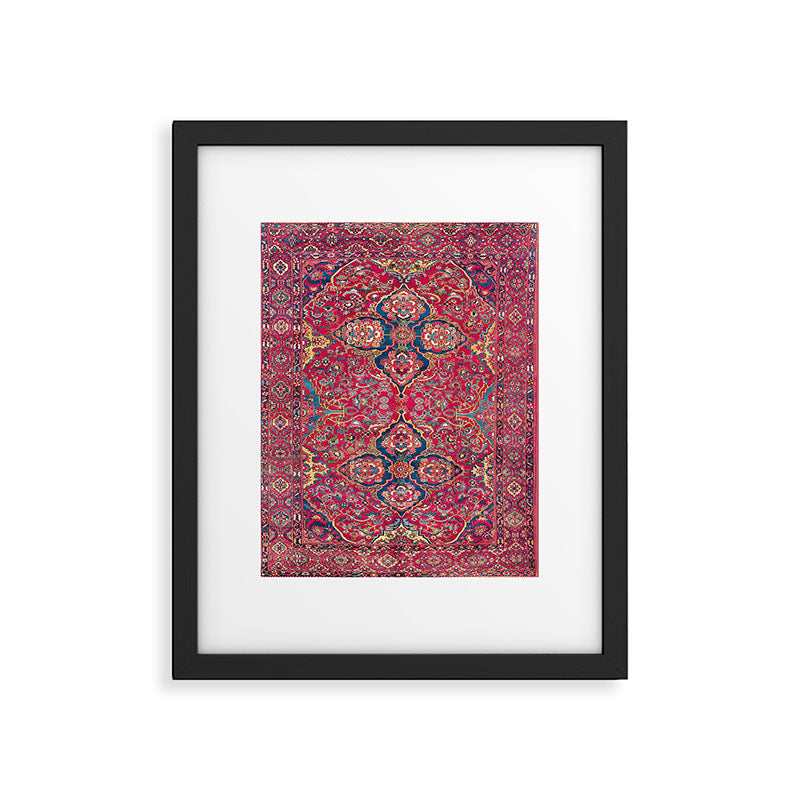 Bakhtiari West Persian Rug Print Framed Art Print Gallery Image 4