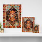 Bakshaish Antique Persian Carpet Print Canvas Print Gallery Image 3
